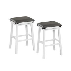 Set of 2 24/30 Inch Dining Bar Stool with Acacia Wood Frame (size: 30 inches) Set of 2 24/30 Inch Dining Bar Stool with Acacia Wood Frame (size: 30 inches)